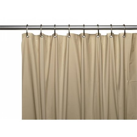 CARNATION HOME FASHIONS Carnation Home Fashions USC-3-44 3 Gauge Vinyl Shower Curtain Liner; Linen USC-3/44